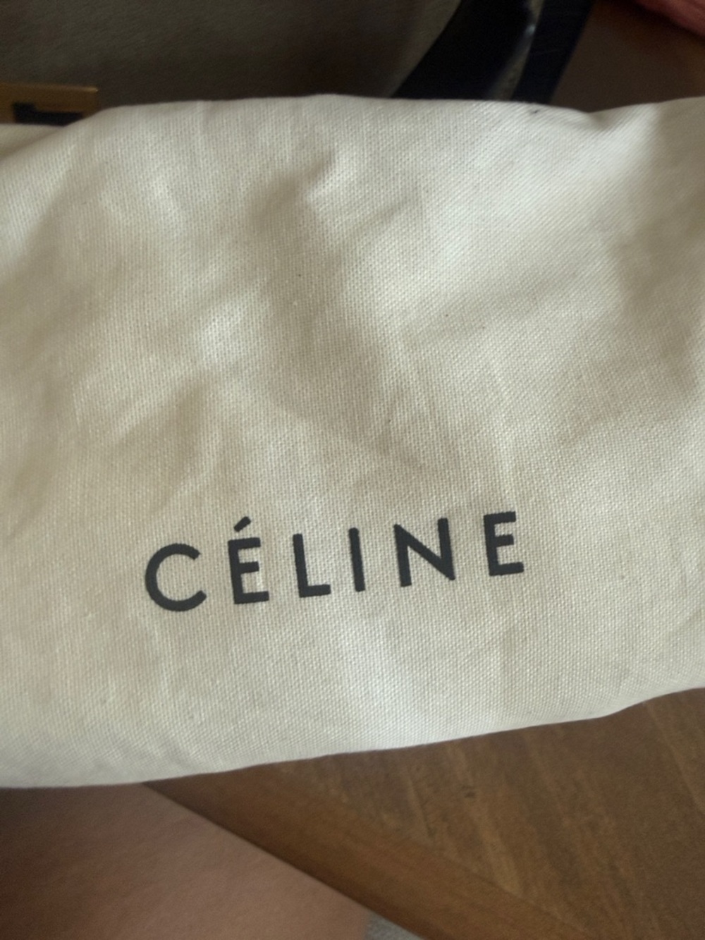 Céline Trapeze Shoulder Bag in Taupe, Navy Blue, and Black - Picture 13 of 14